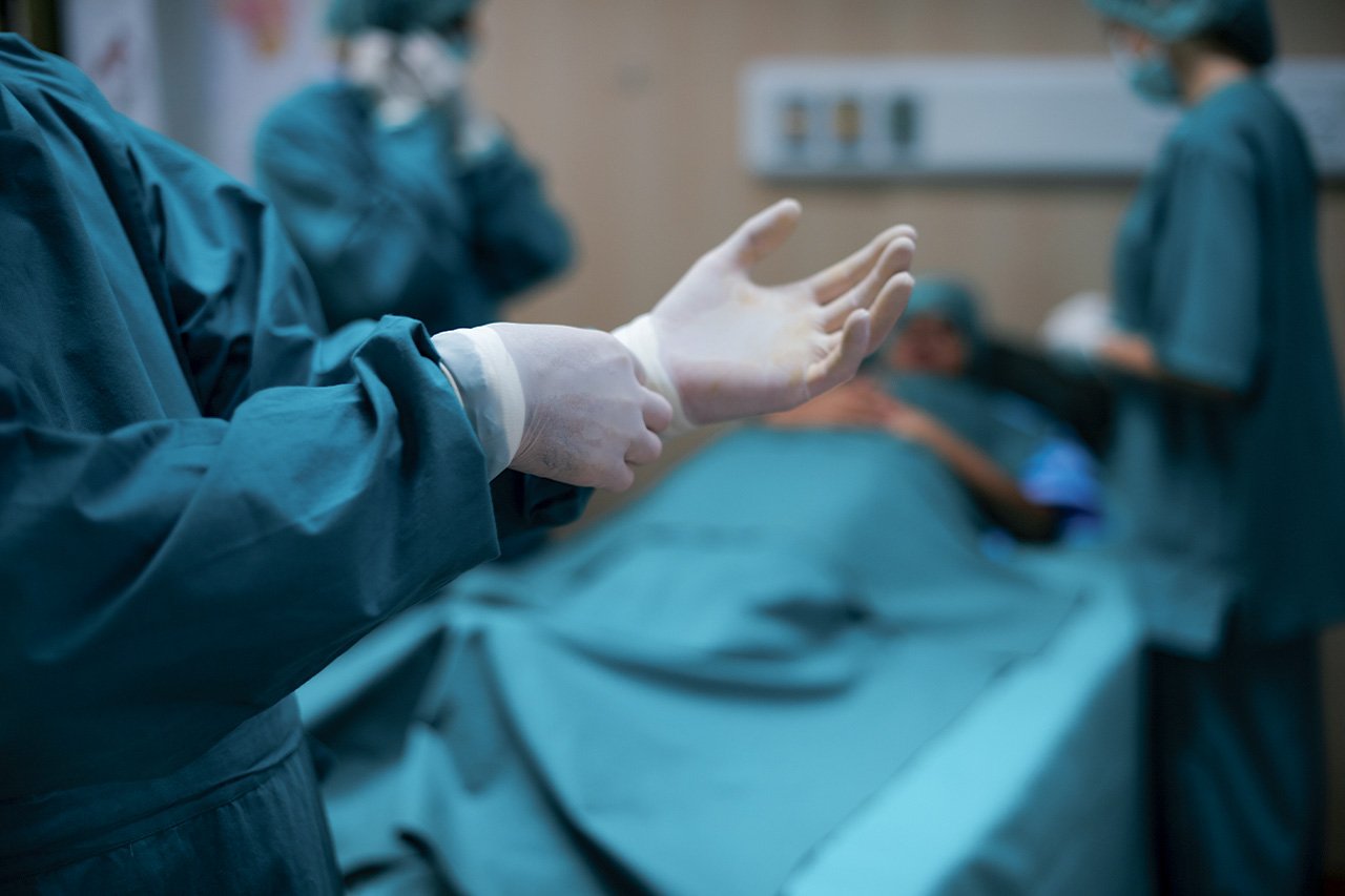 Minor surgical procedure performed at Klinik Sentosa under sterile conditions